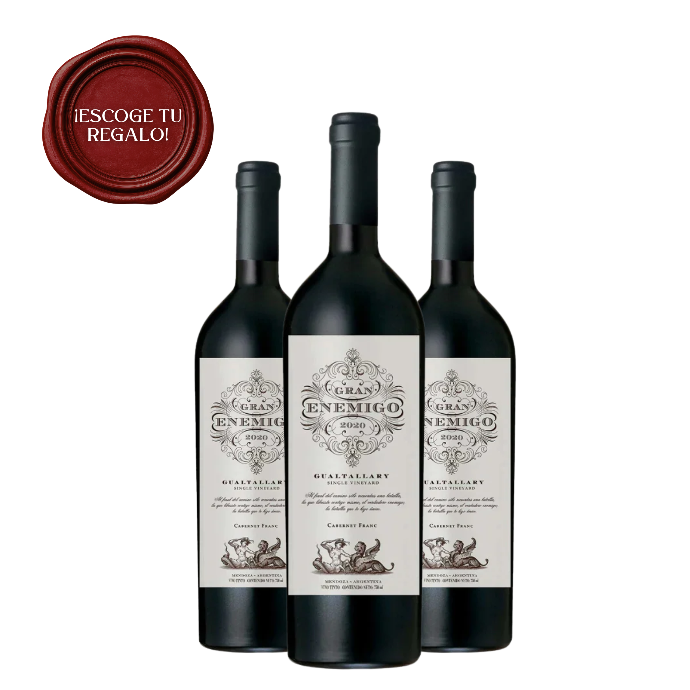 PACK GRAN ENEMIGO GUALTALLARY + 3 copas o 1 decantador
