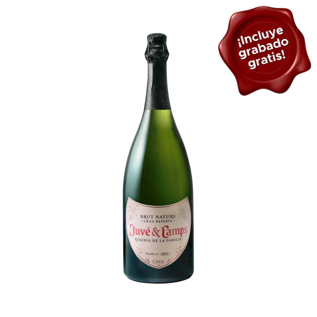 Cava JUVE & CAMPS Reserva Familia Brut Nature MAGNUM Botella 1500ml. CON GRABADO GRATIS