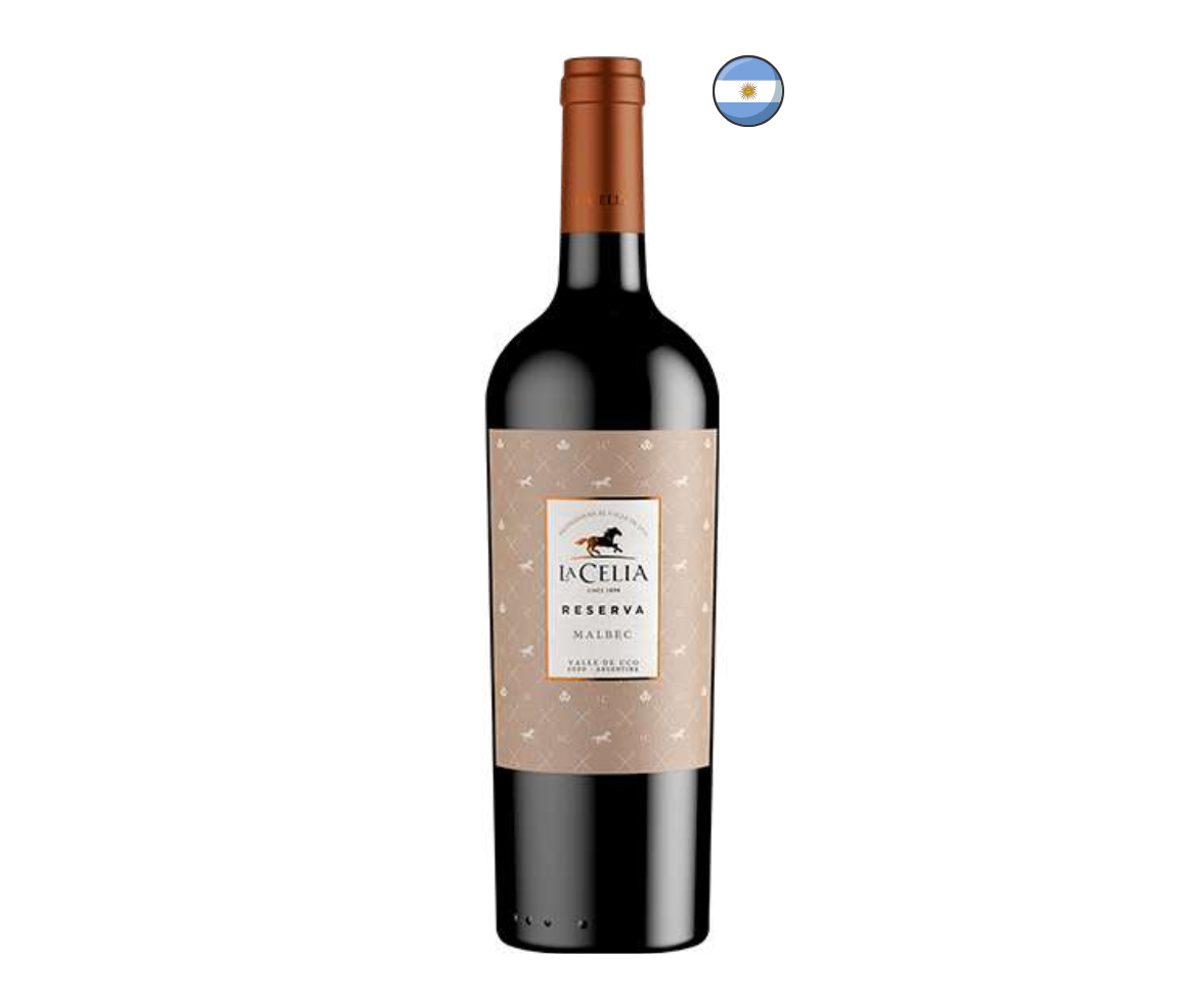 Vino LA CELIA RESERVA Malbec Botella 750ml