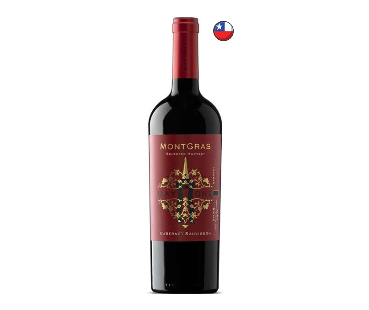 Vino MONTGRAS DAY ONE Cabernet Sauvignon Botella 750ml