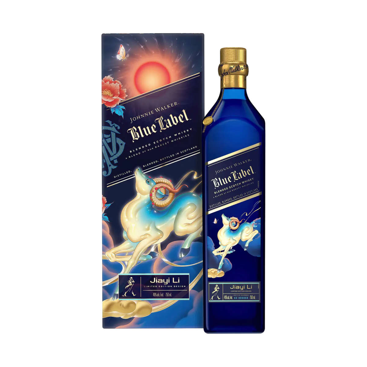 Whisky JOHNNIE WALKER Blue Label Edición Jiayi Li Botella 750ml