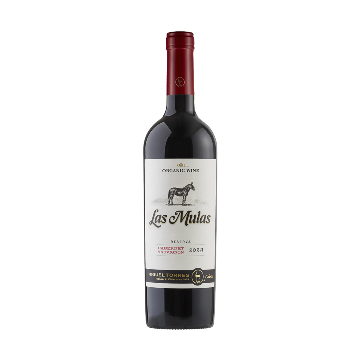 Vino LAS MULAS Reserva Cabernet Sauvignon Botella 750ml