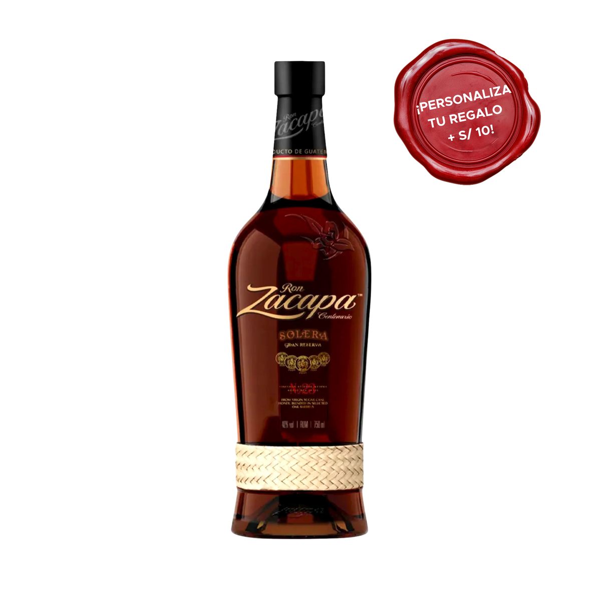 Ron ZACAPA 23 Botella x 750ml + PERSONALIZADO