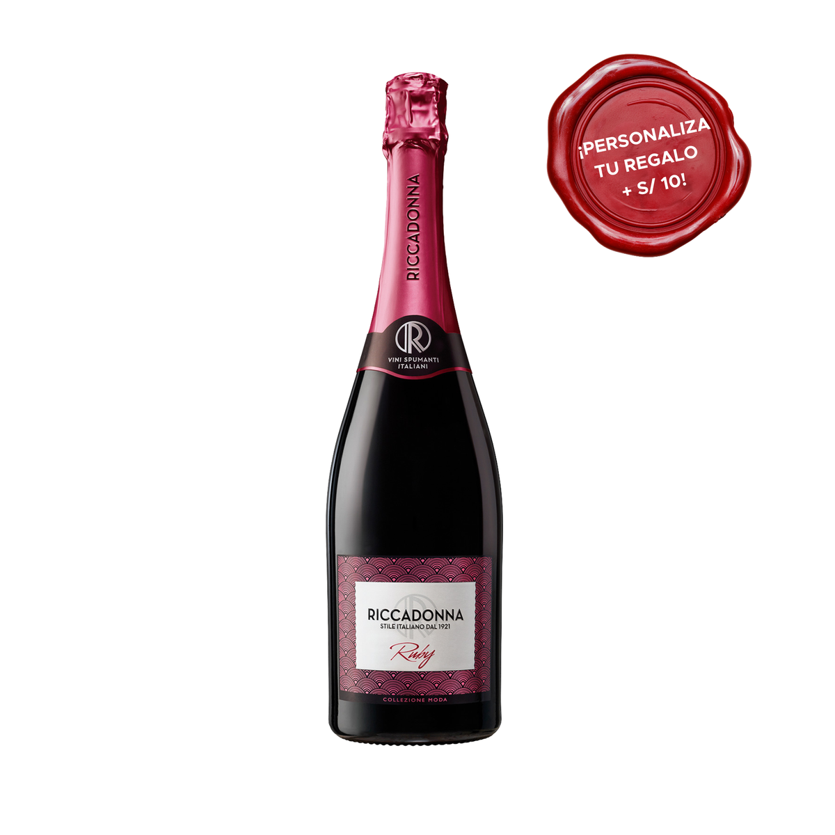 Espumante RICCADONNA Ruby Botella 750ml + PERSONALIZADO