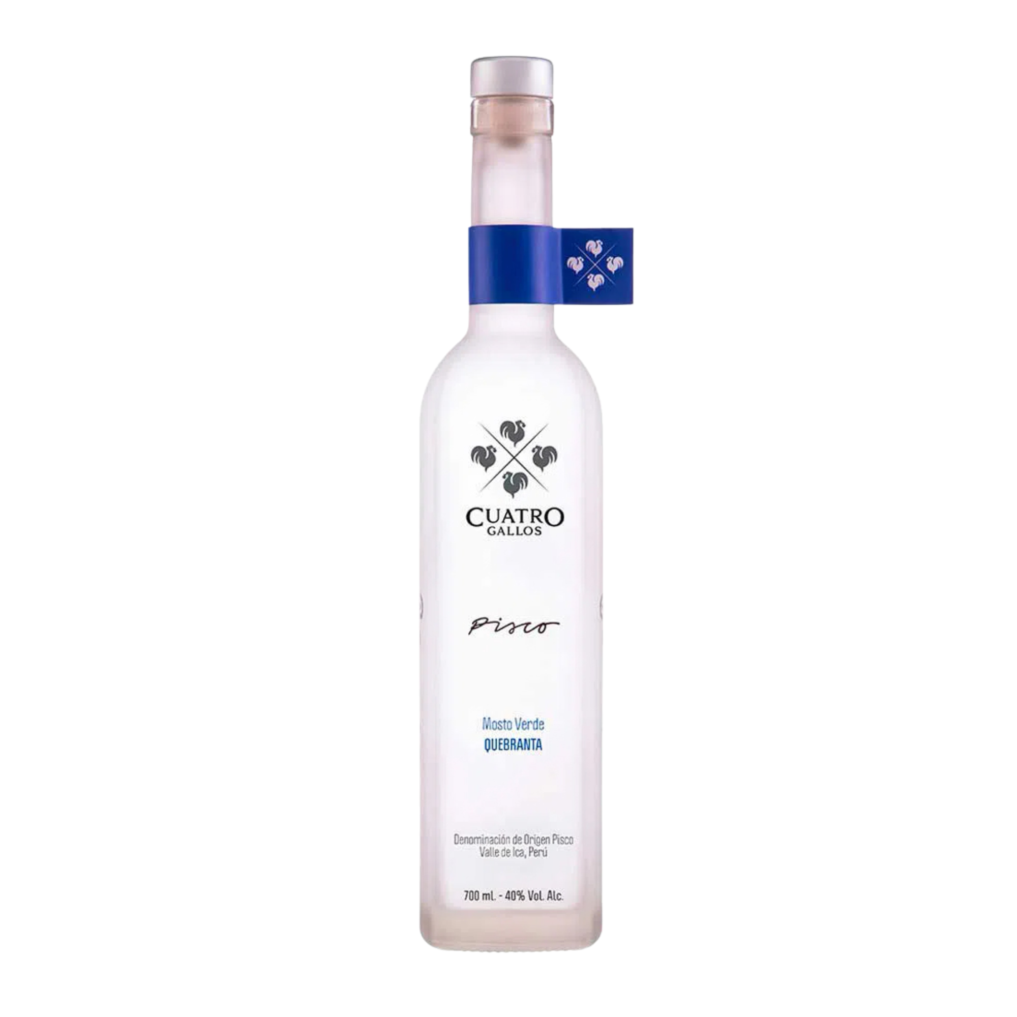 Pisco CUATRO GALLOS Mosto Verde Quebranta Botella 700ml