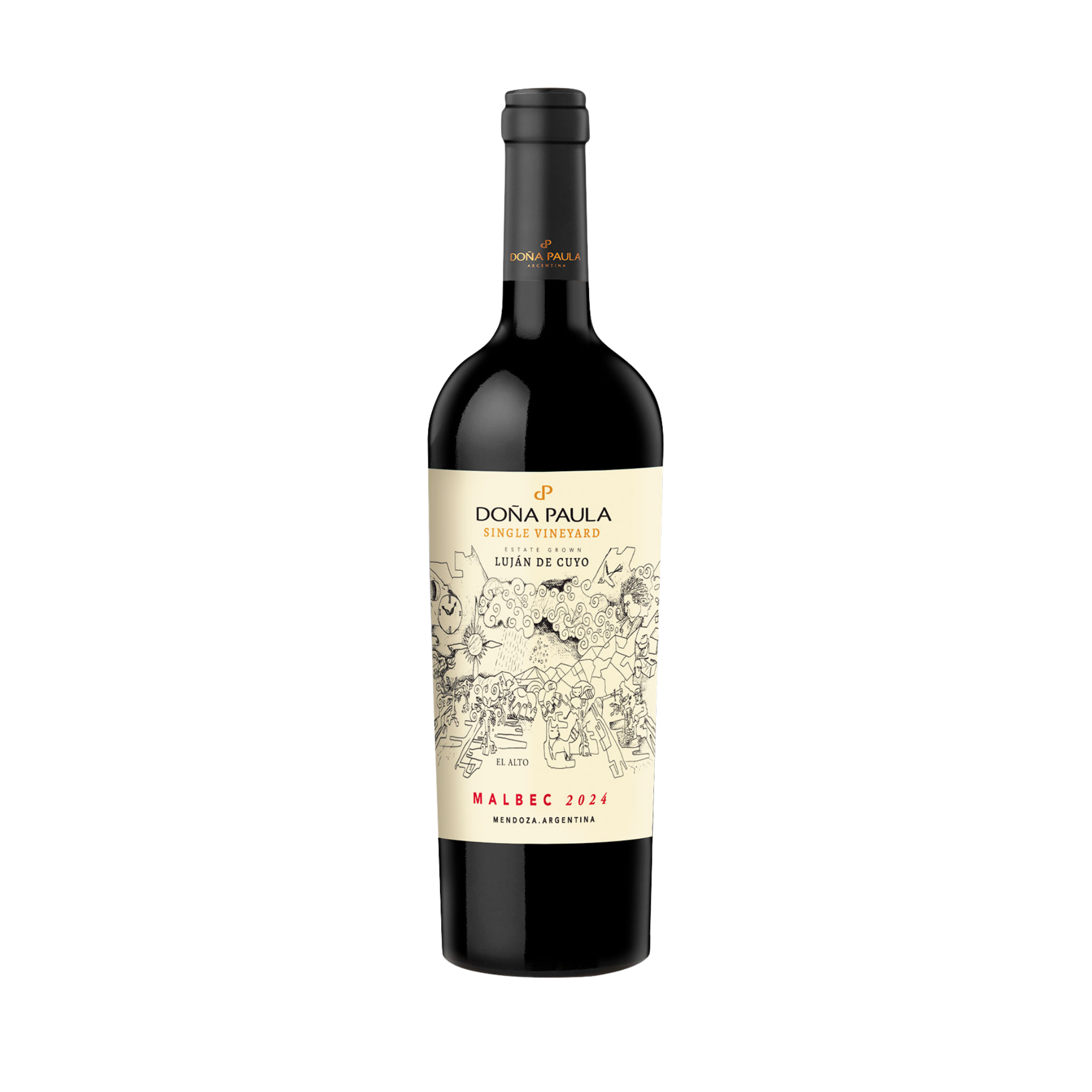 Vino DOÑA PAULA Single Vineyard Malbec Botella 750ml
