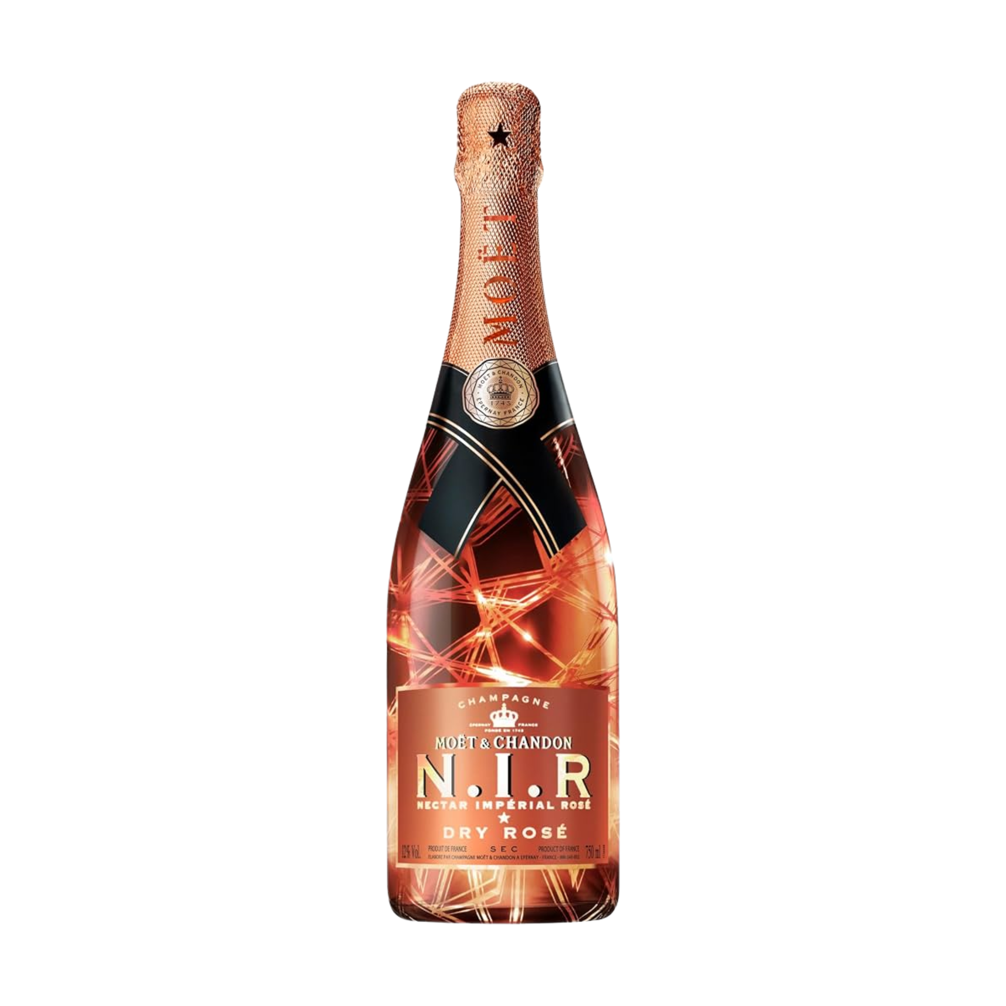 Champagne MOET & CHANDON N.I.R. Nectar Impérial Rosé Luminous Botella 750ml
