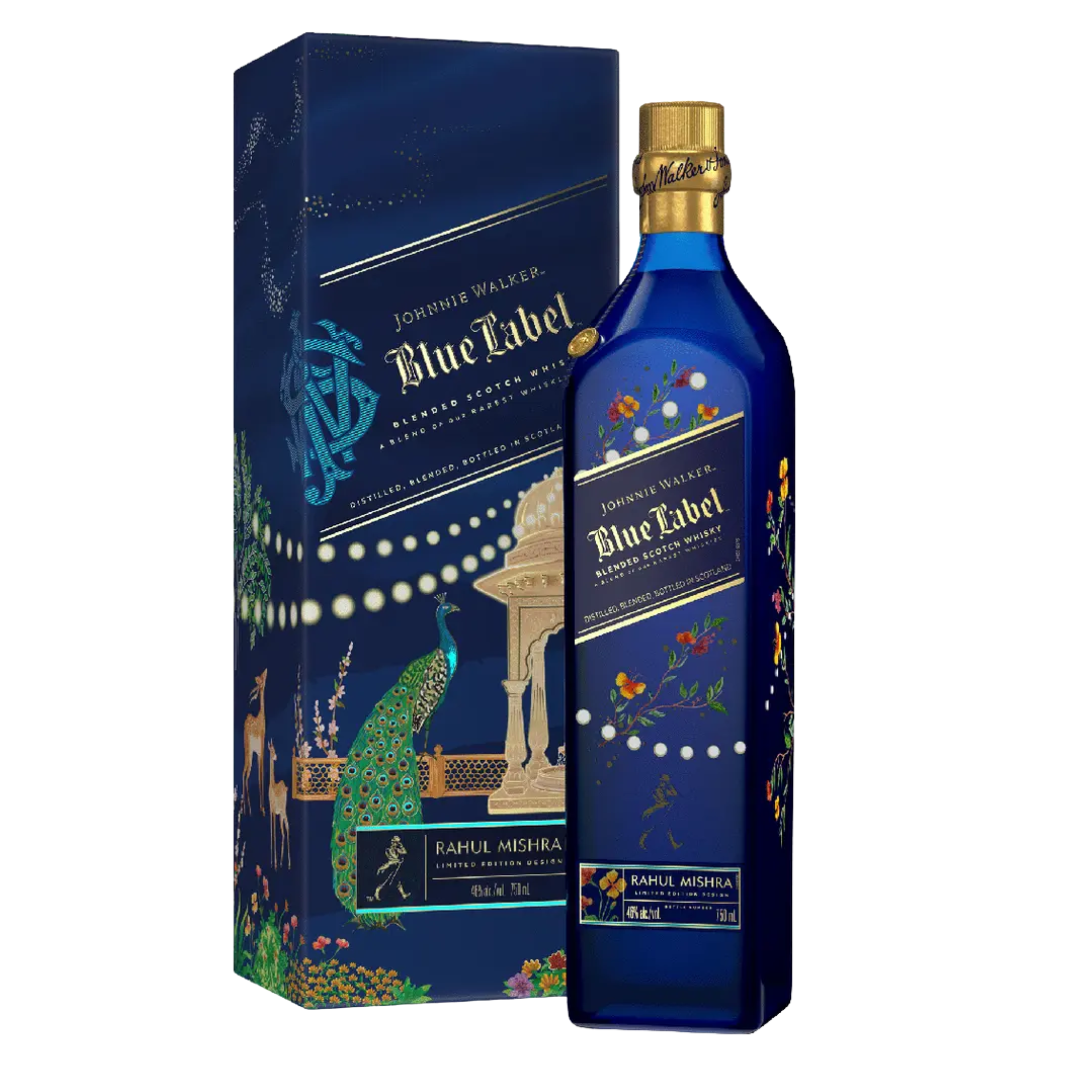 Whisky Johnnie Walker Blue Label RAHUL MISHRA Botella de 700ml