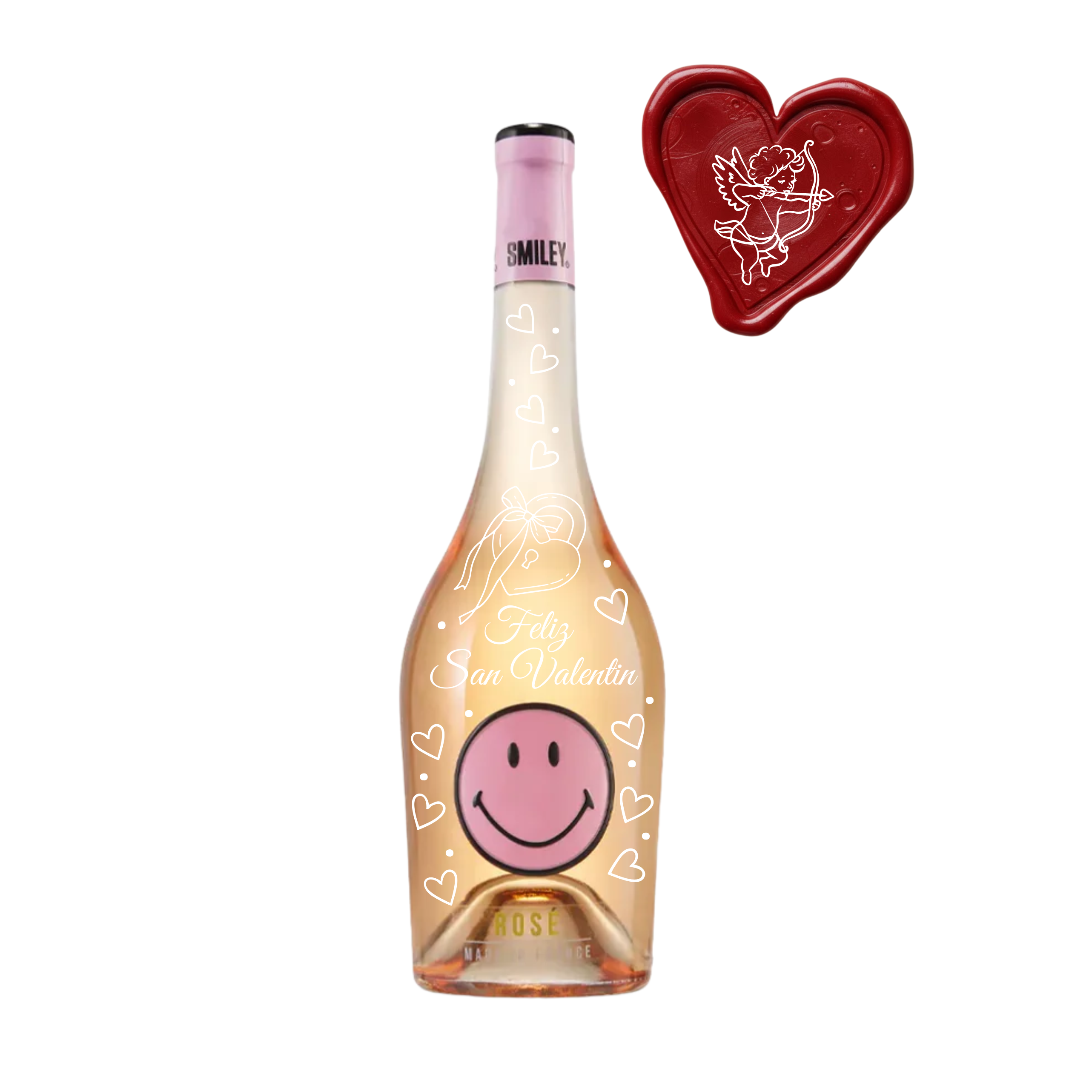 Vino Rosé Blend Smiley Botella 750ml - SAN VALENTIN