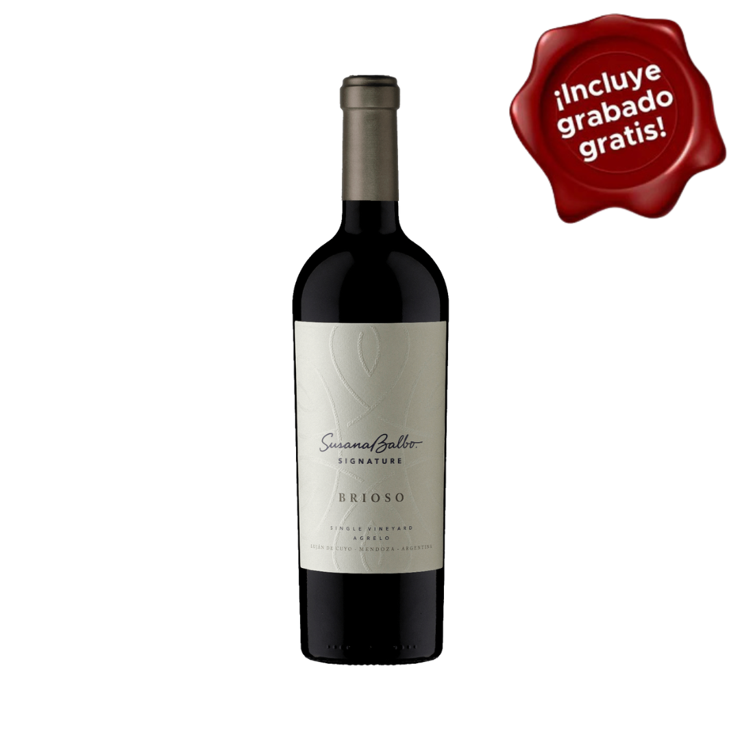 Vino SUSANA BALBO Brioso x 1.5 lt   MAGNUM. CON GRABADO GRATIS
