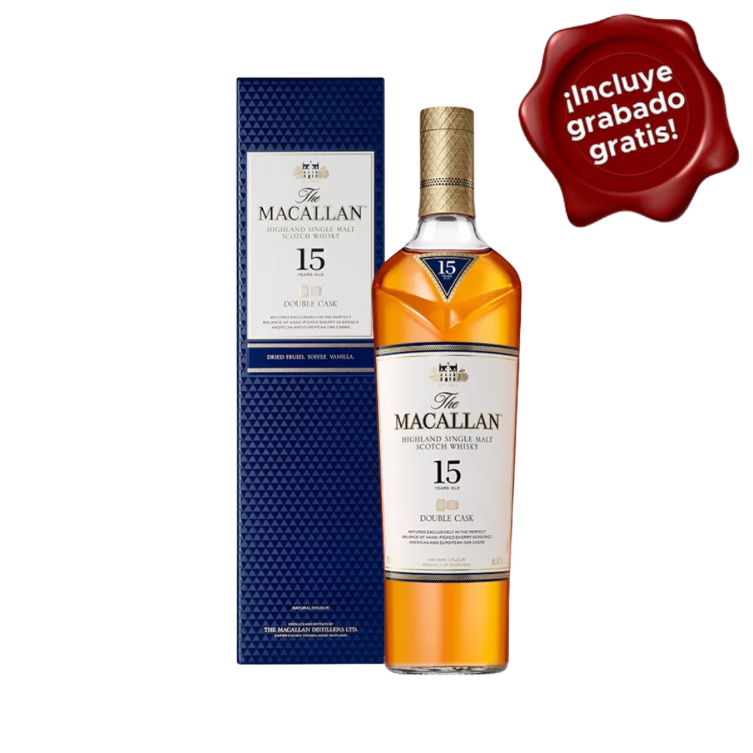 Whisky The Macallan 15 Years Colour Collection 700ml. CON GRABADO GRATIS