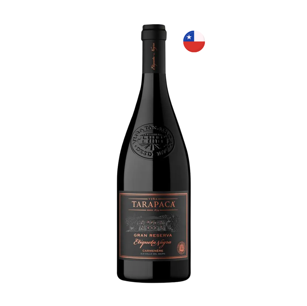 Vino TARAPACA GRAN RESERVA Etiqueta Negra Carmenere Botella 750ml