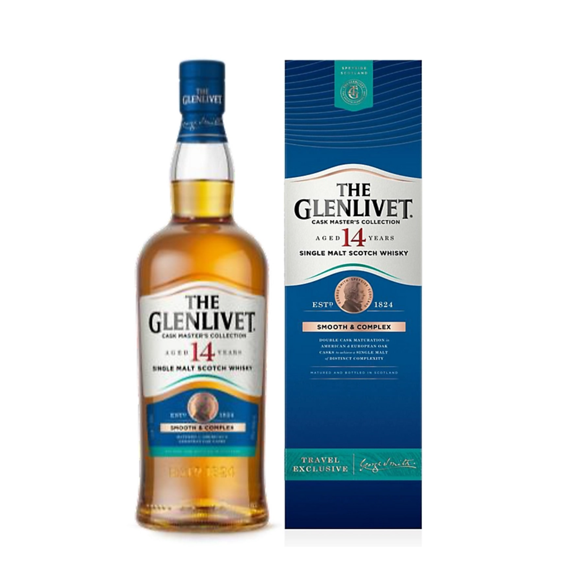Whisky THE GLENLIVET 14 Years Old Botella 1lt