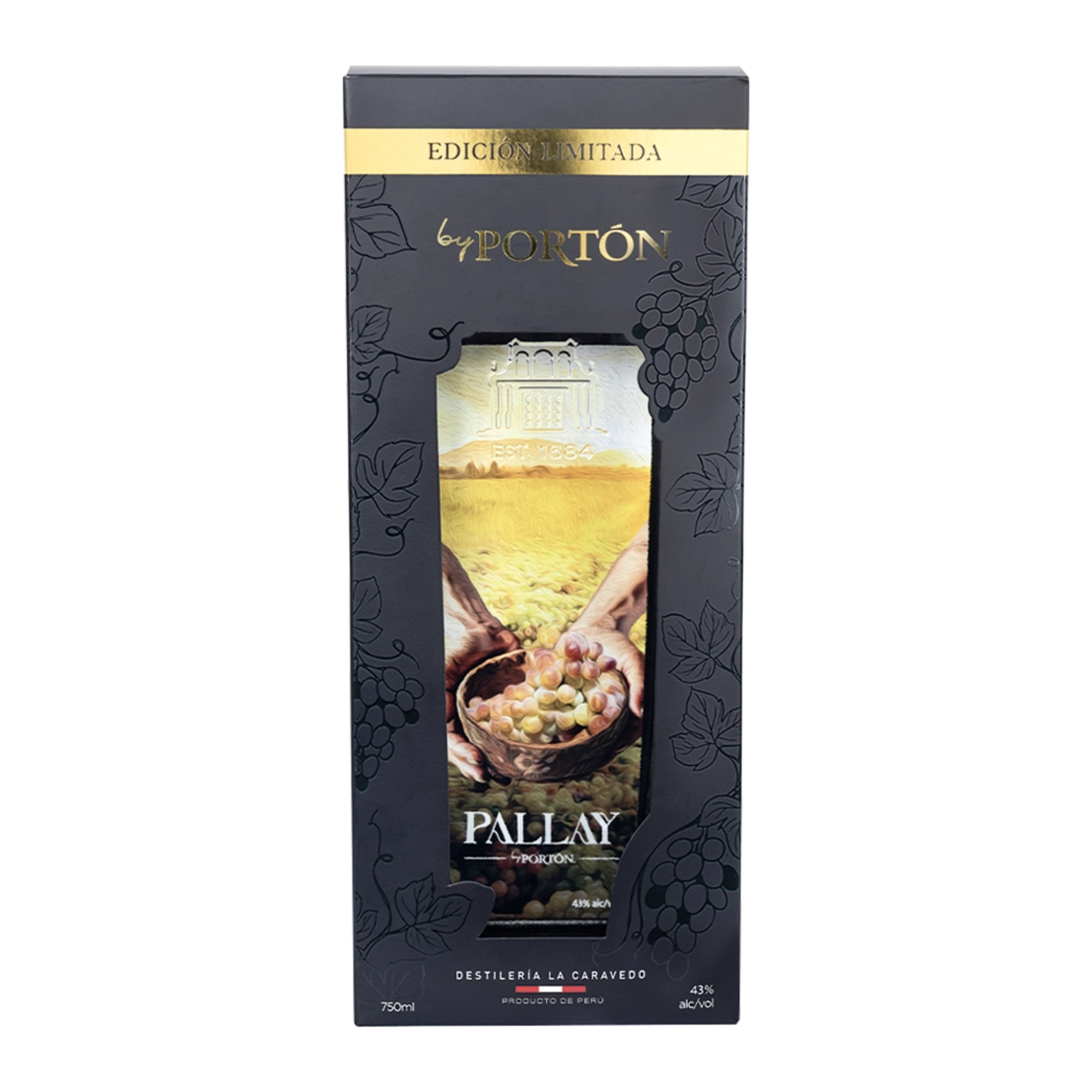 Pisco PORTÓN Mosto Verde Torontel Pallay Botella 750ml