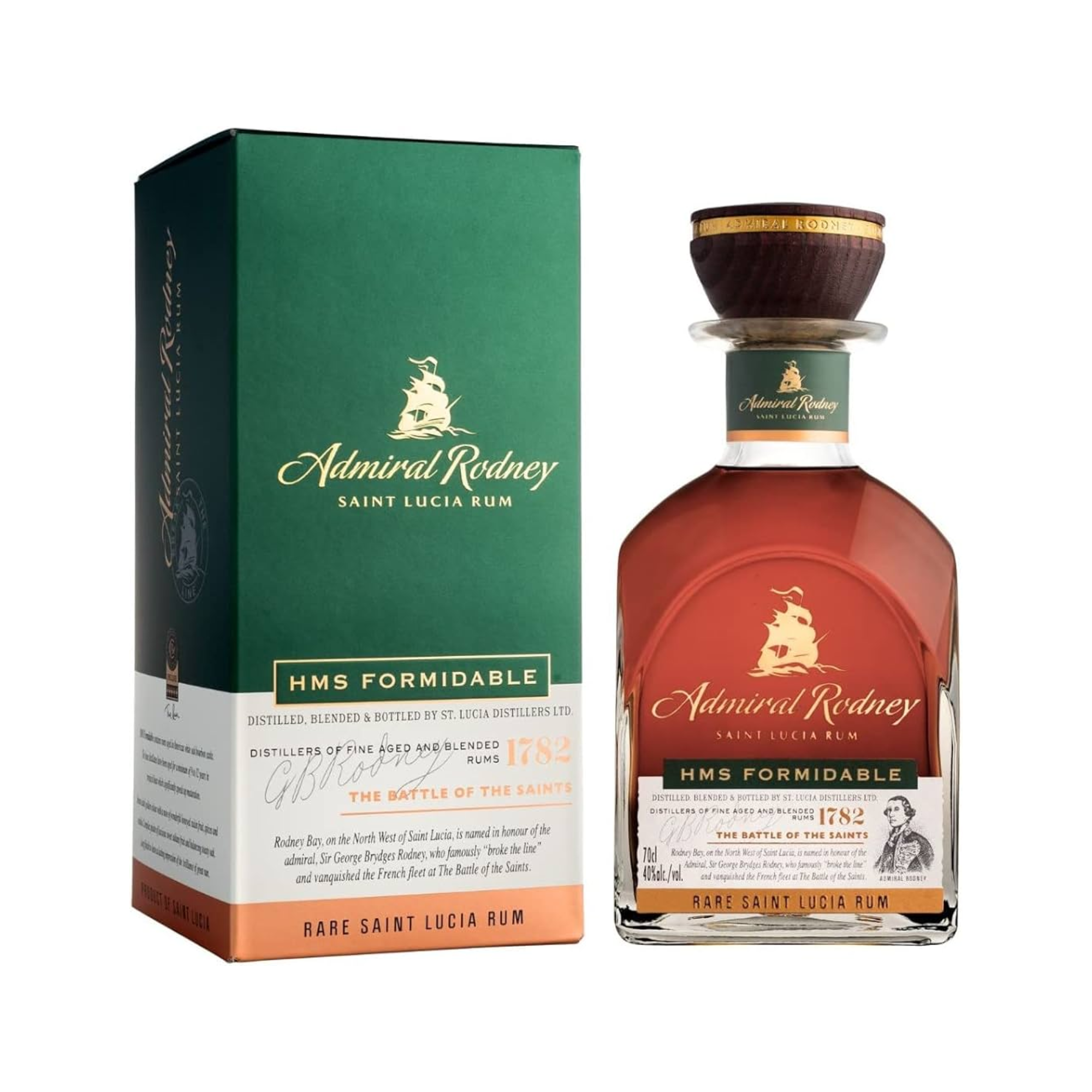 Ron ADMIRAL RODNEY HMS Formidable Botella 700ml