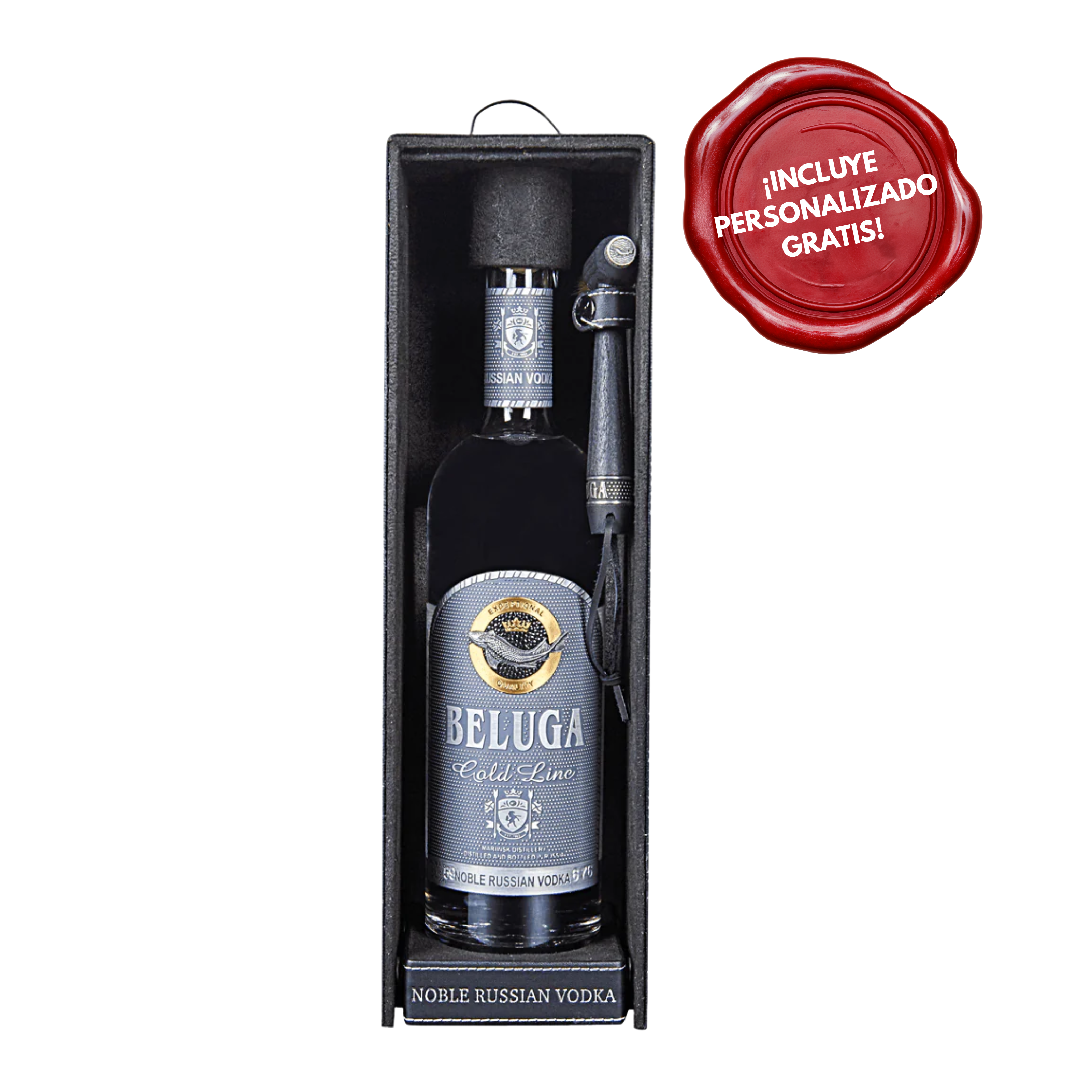 Vodka BELUGA Noble Gold Line x 750ml. PERSONALIZADO GRATIS