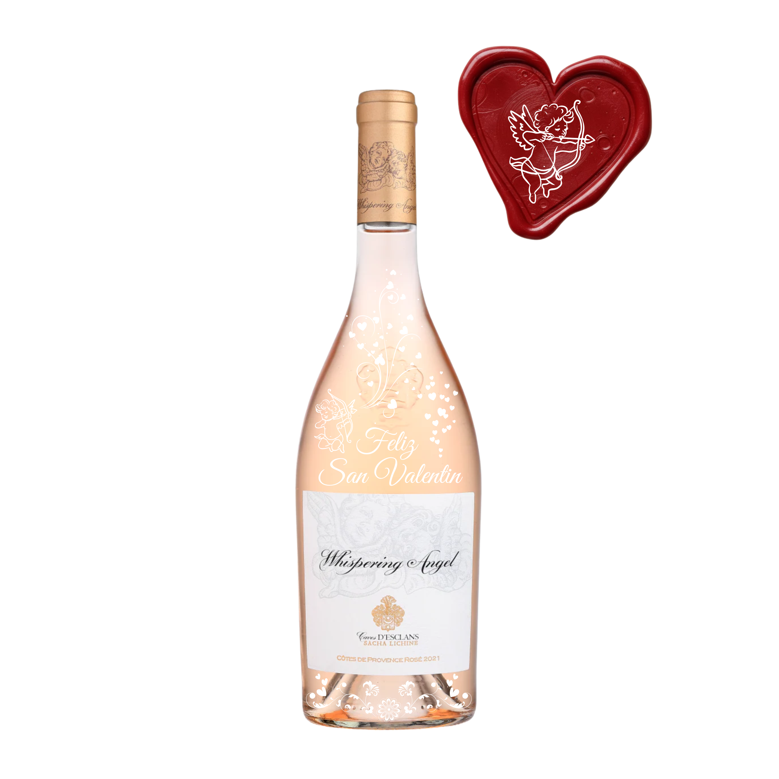 VINO WHISPERING ANGEL COTES DE PROVENCE ROSE 750 ML - SAN VALENTIN