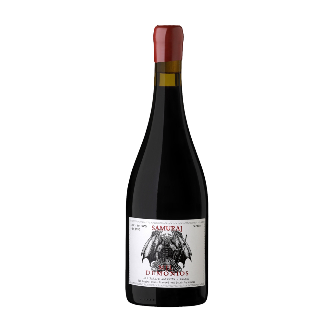 ⁠Vino SIN REGLAS Mil Demonios Samurai x 750ml