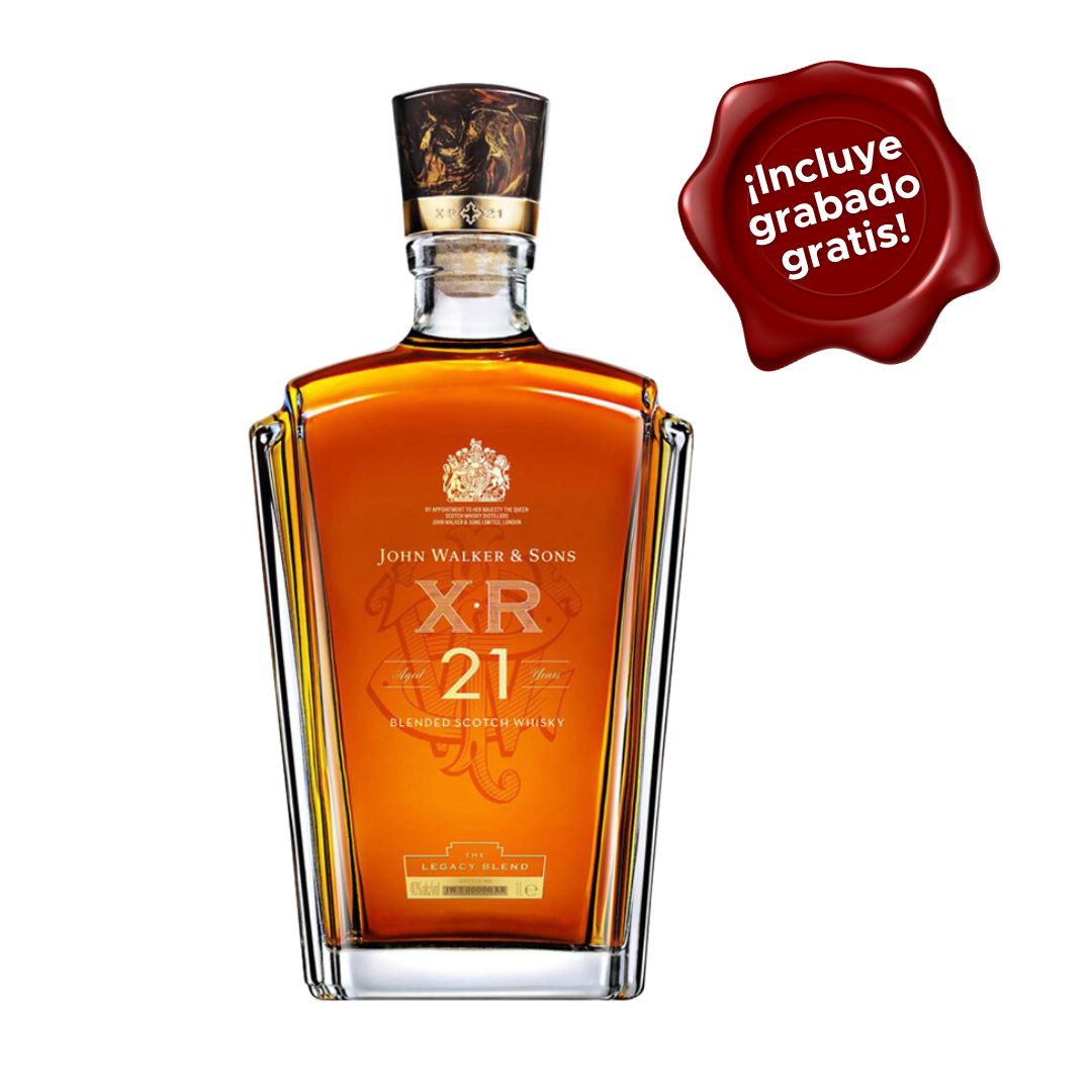 Whisky Jhonnie Walker XR 21 años (Botella de 750ml) con Grabado