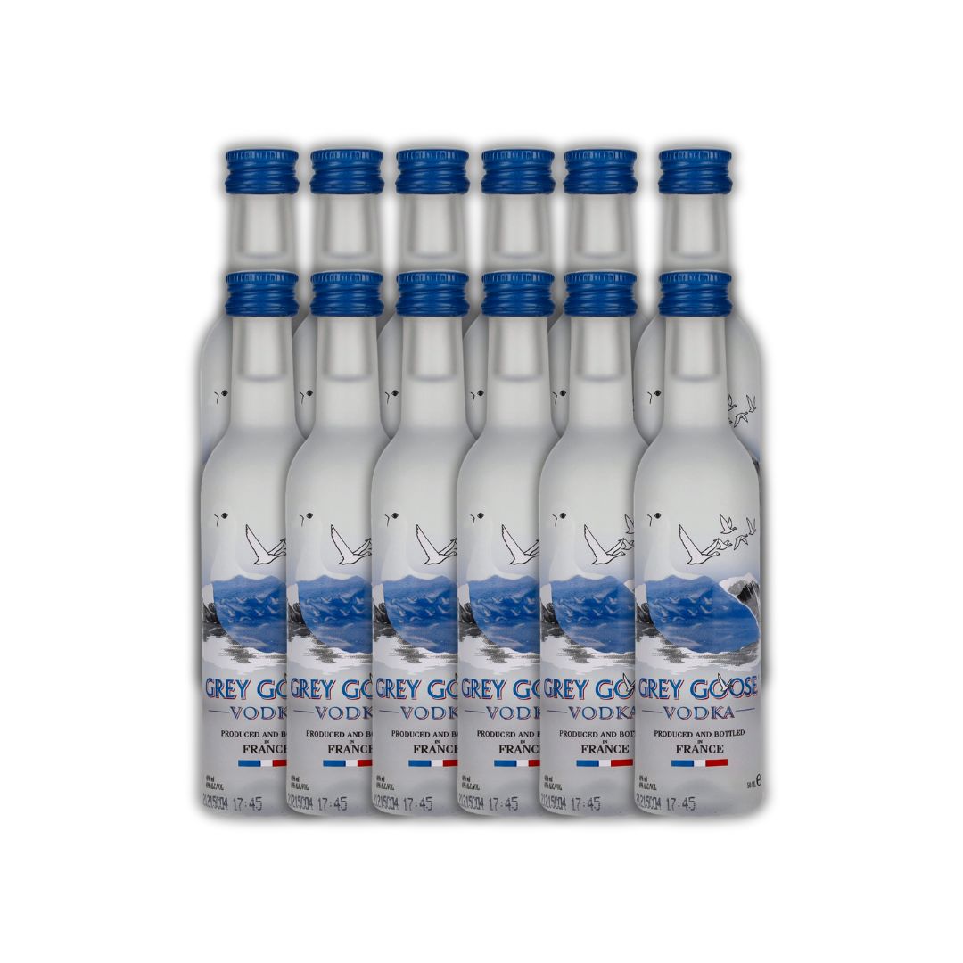 12 unidades Vodka Grey Goose 50ml