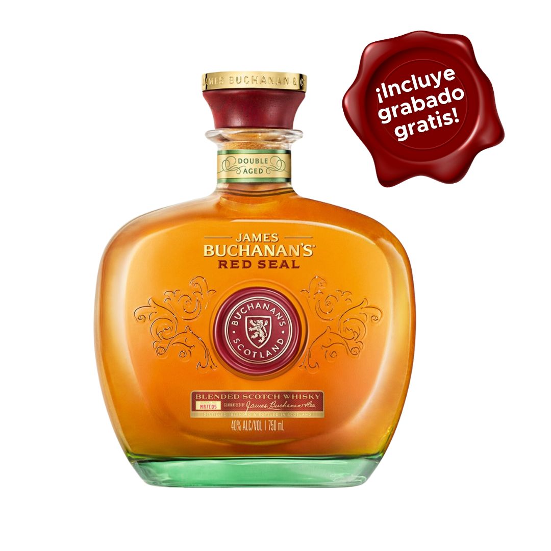 Whisky Buchanan's Red Seal (Botella de 750ml) con Grabado