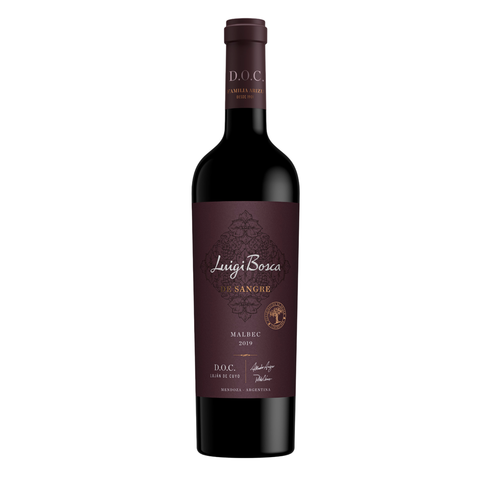 Vino LUIGI BOSCA DE SANGRE Malbec DOC Botella 750ml