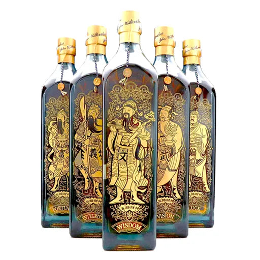 Whisky JOHNNIE WALKER Blue Label Colección Mitología China Pack 5 Botellas 1L